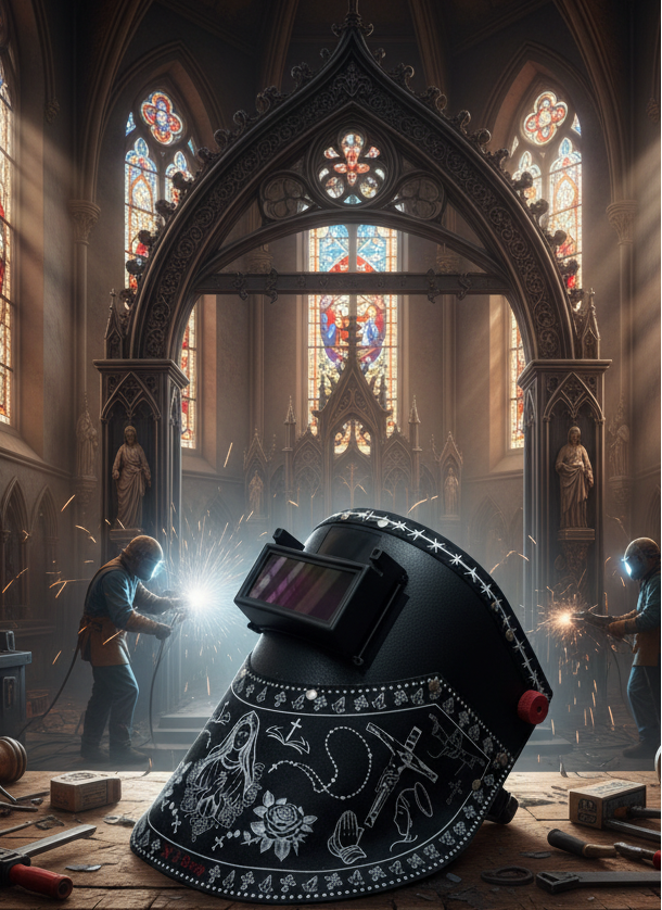 OutLaw Virgen Mary Welding Hood