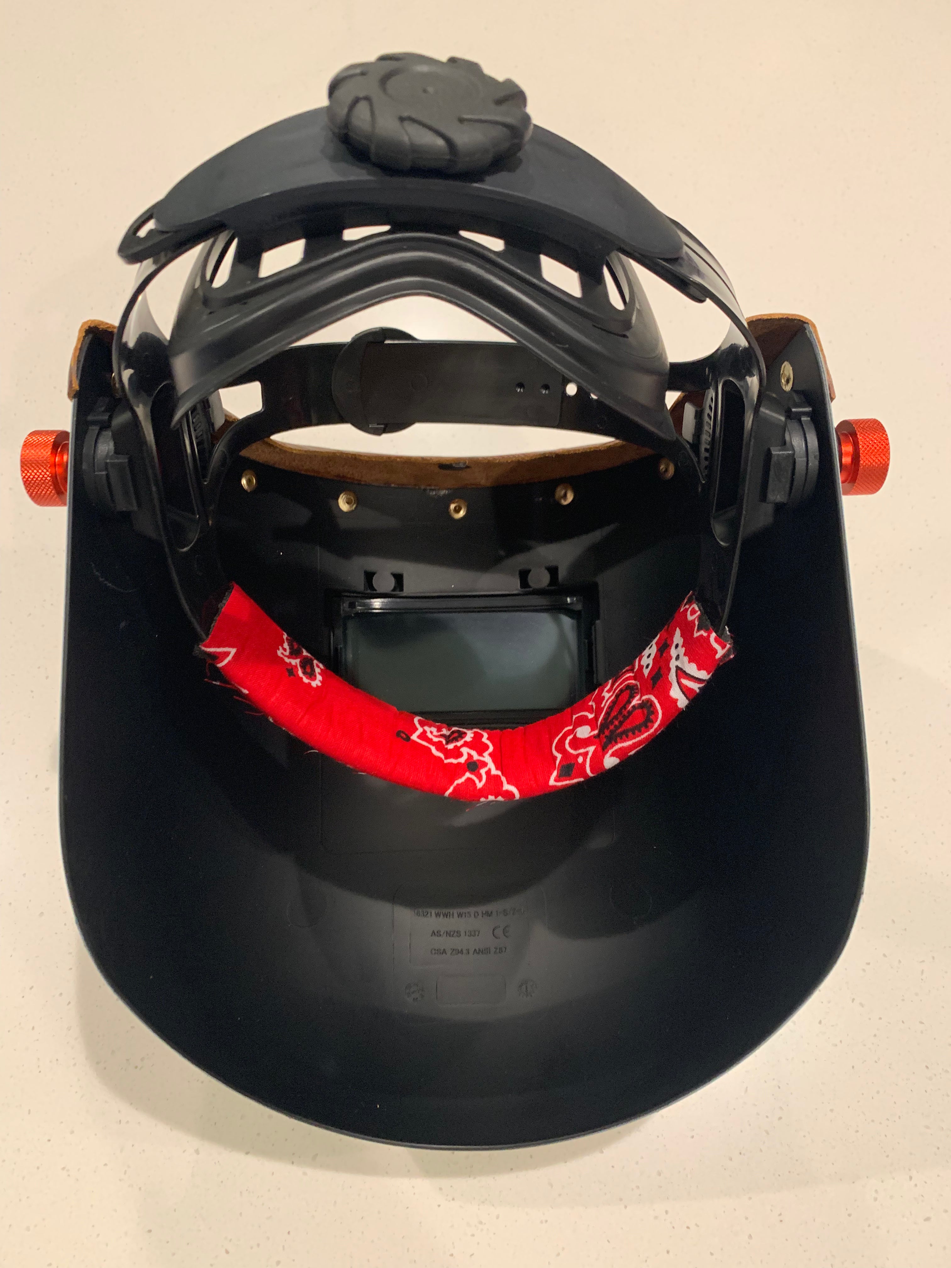 Chopped Sugar Scoop Black Welding Hood