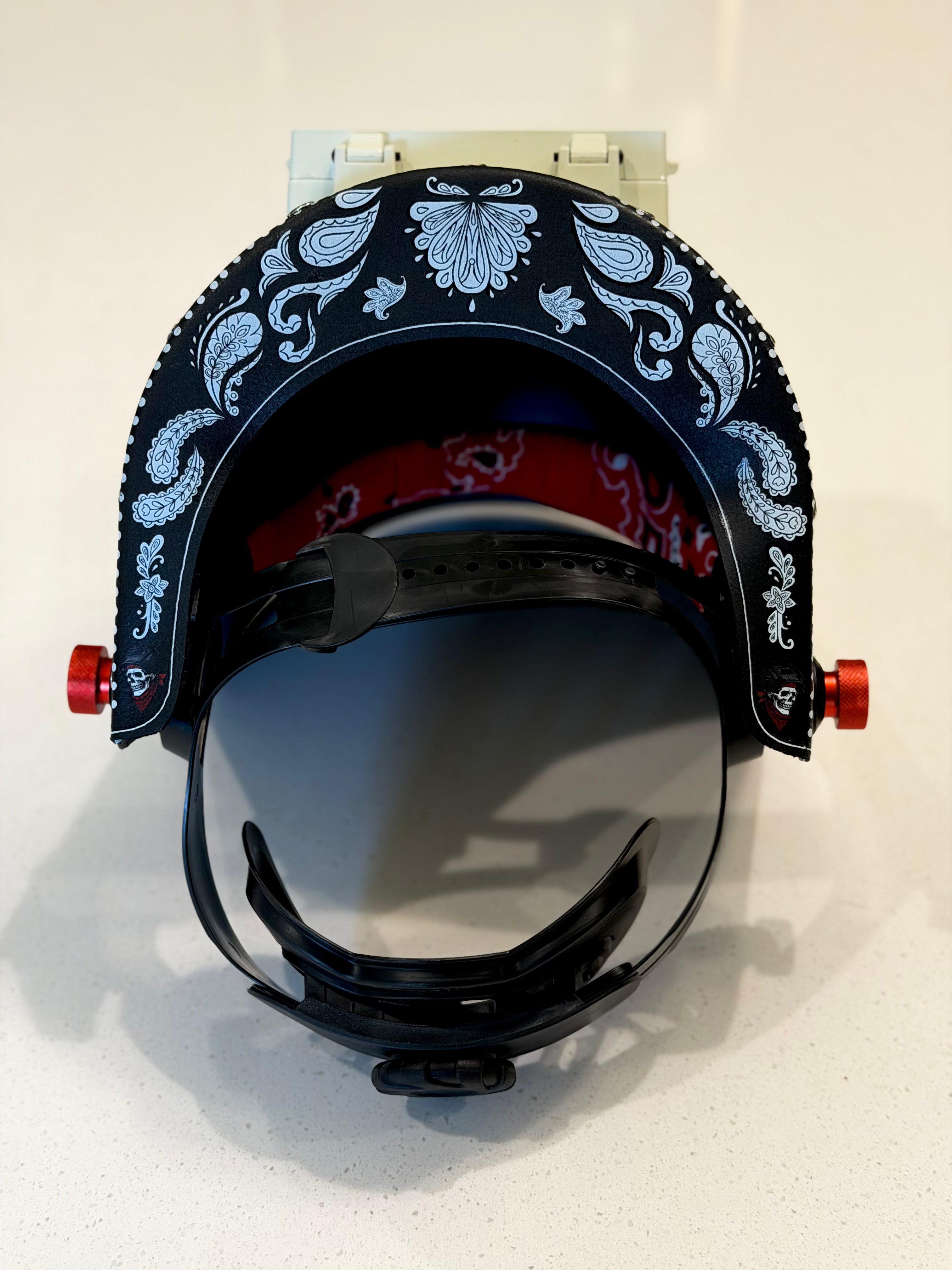 Chopped Sugar Scoop White Welding Hood