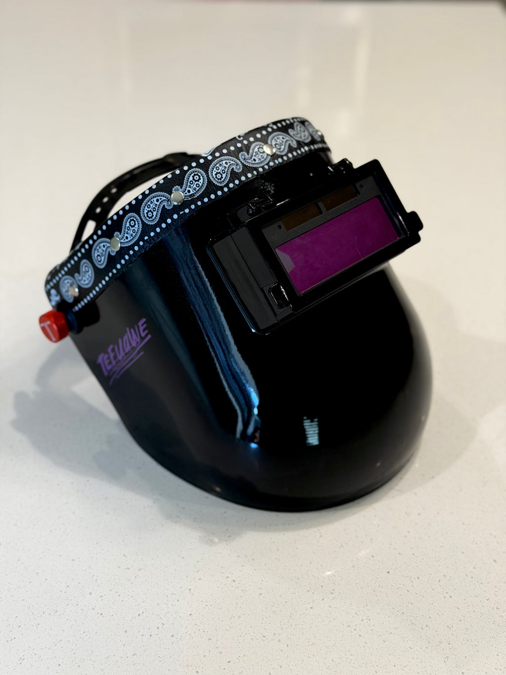 Chopped Sugar Scoop Black Welding Hood