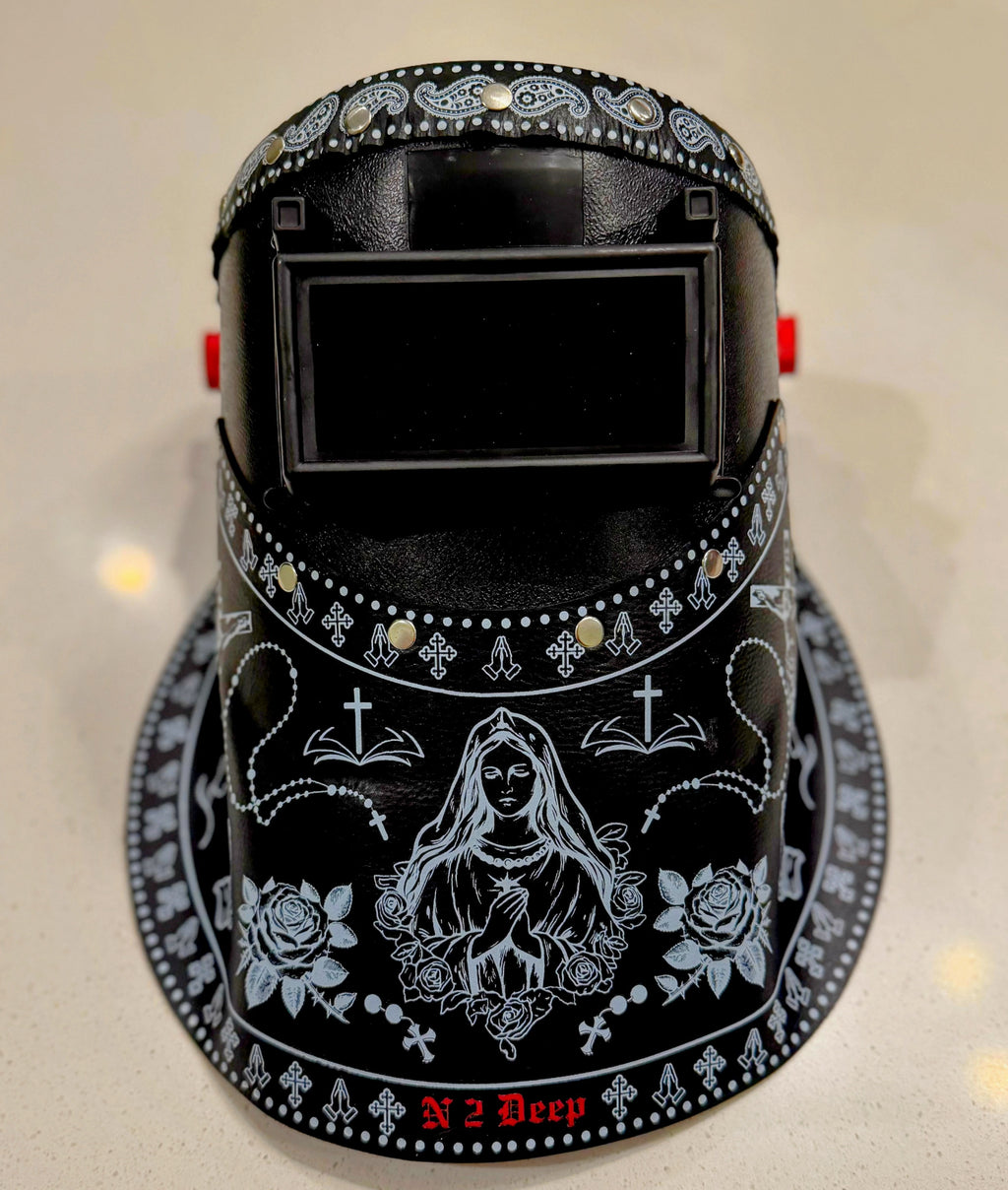 OutLaw Virgen Mary Welding Hood