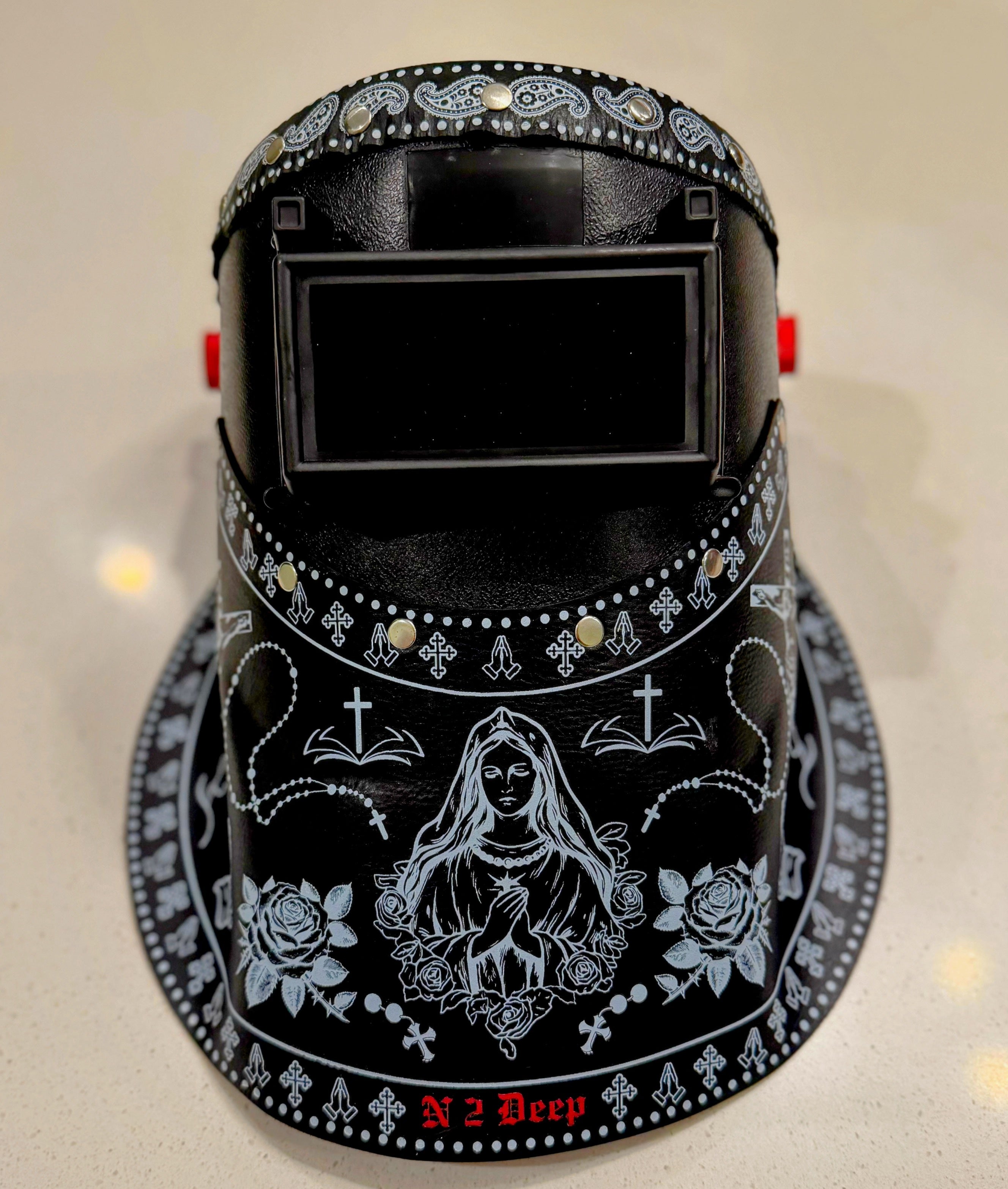 OutLaw Virgen Mary Welding Hood
